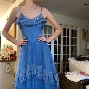 Loveshackfancy 00 aviana gown NWT dusty blue